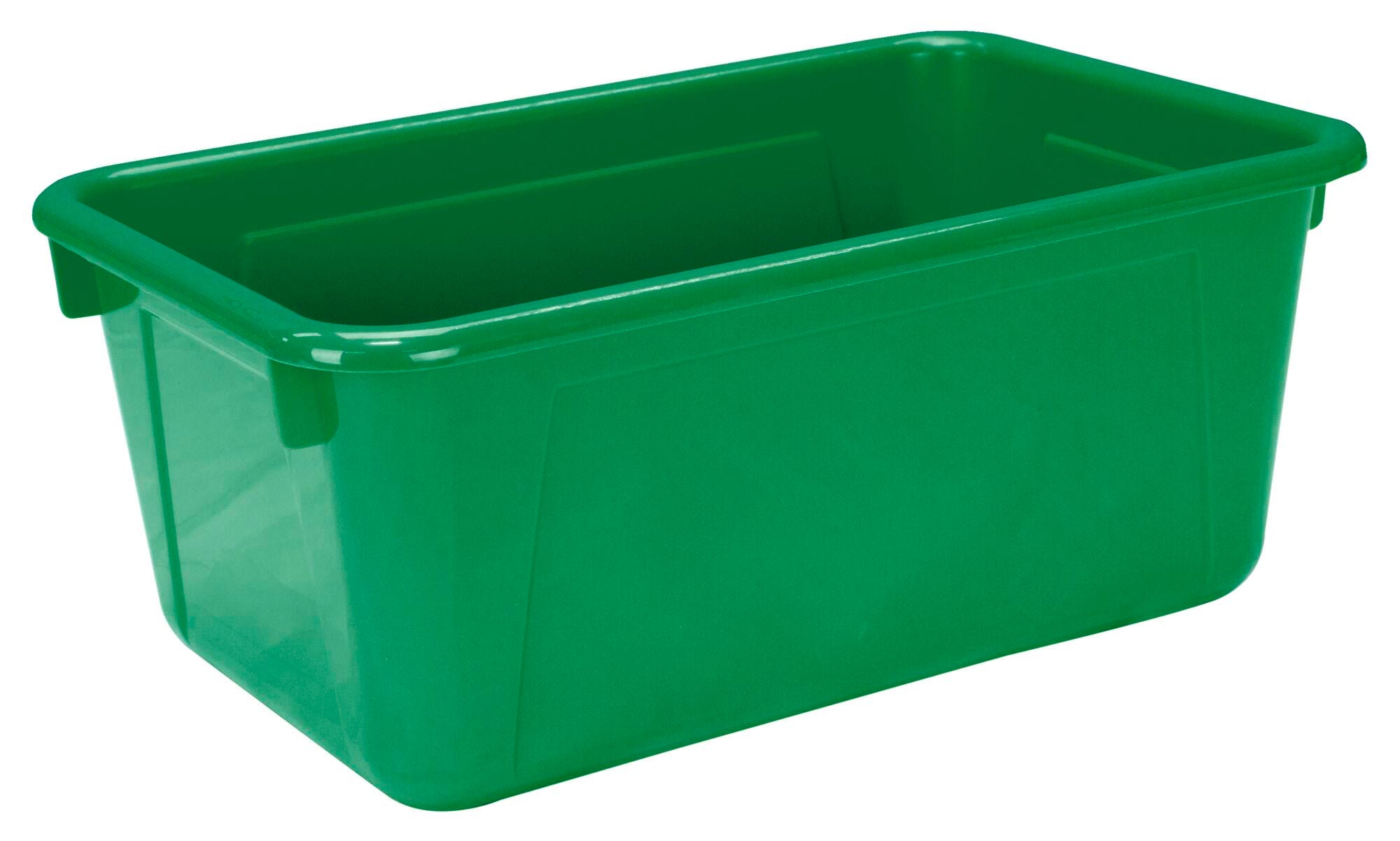 School Smart Storage Bin, 7-7/8 x 12-1/4 x 5-3/8 Inches, Green 081965